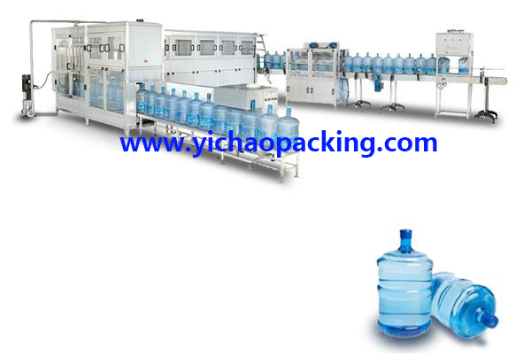 Automatic 3-5 Gallon Bottled Production Line Processing System Drinking Filler Barreled Water Filling Machine