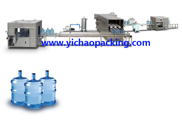 Automatic 3-5 Gallon Bottled Production Line Processing System Drinking Filler Barreled Water Filling Machine