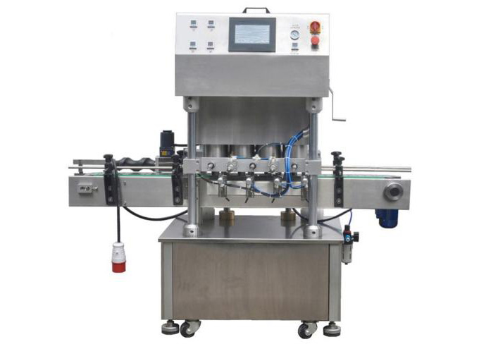 Fully automatic 4-station vacuum capping machine