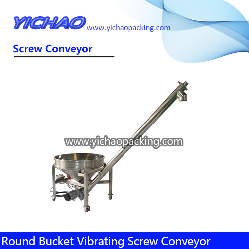 Automatic Round Bucket Vibrating Screw Conveyor Feeder Bulk Handling Equipment YCJS-S3 Manufacturer
