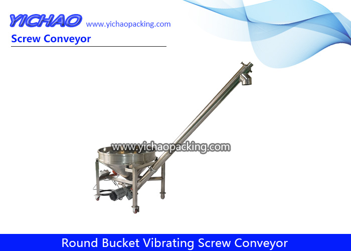 Automatic Round Bucket Vibrating Screw Conveyor Feeder Bulk Handling Equipment YCJS-S3 Manufacturer