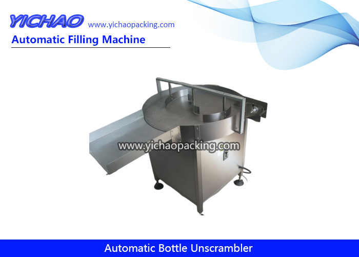 Automatic Turntable Pet/Plastic/Round Beverage/Drinking/Empty Bottle Unscrambler Machine For Packing Line