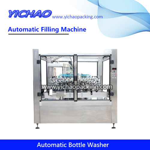 Automatic Round Glass Bottle Washer Sterilizer Wine/Liquor/Water/Juice Bottle Cleaning Washing Machine