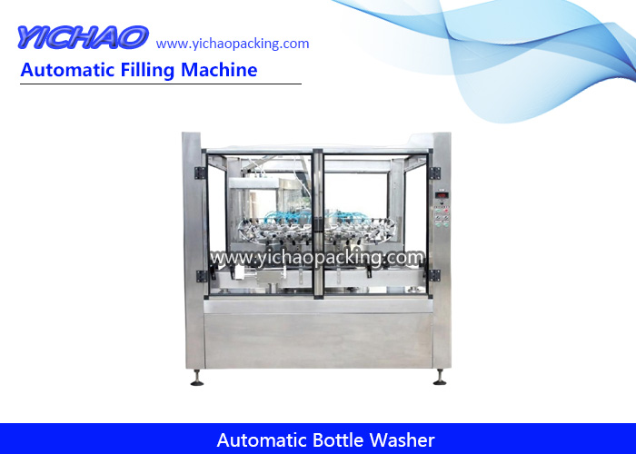 Automatic Round Glass Bottle Washer Sterilizer Wine/Liquor/Water/Juice Bottle Cleaning Washing Machine