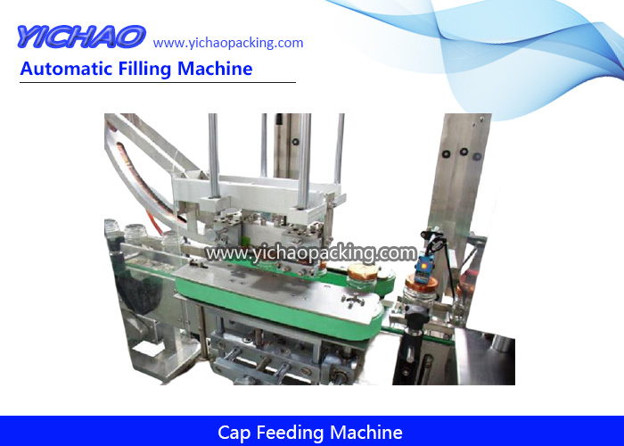 Automatic Bottle Lifting Cap Feeder System Sorting Placing Capping Feeding Machine