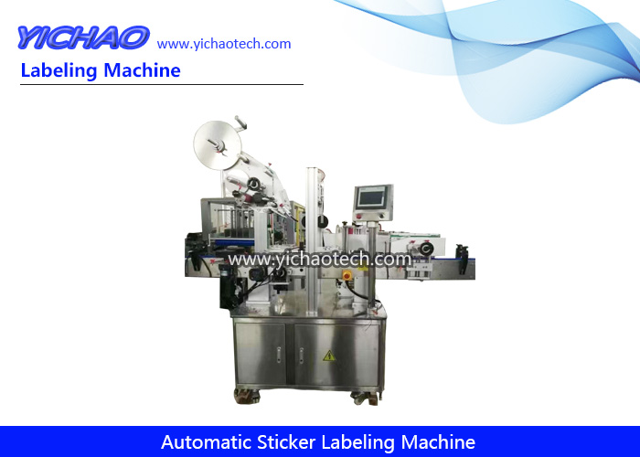 Automatic High Speed Round Bottle Jar/Can/Glass/Pet Bottle Sticker Labeller Pasting Labeling Machine